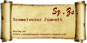 Szemelveisz Zsanett névjegykártya