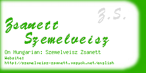 zsanett szemelveisz business card